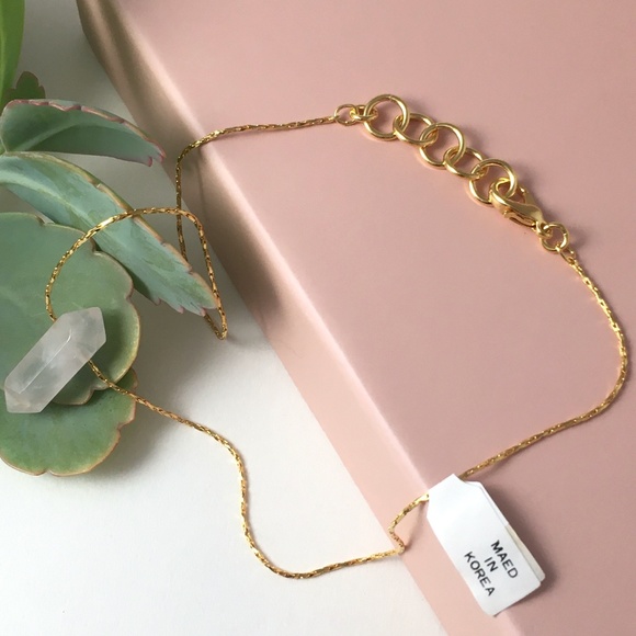 Rose Quartz Double Pointed Pendant 16” Gold Chain - Picture 7 of 8